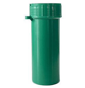 Пенал для ключей пластиковый d-40мм, h-110мм (Зеленый)