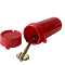 Пенал для ключей пластиковый d-40мм, h-110мм (Красный)
