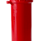 Пенал для ключей пластиковый d-40мм, h-110мм (Красный)